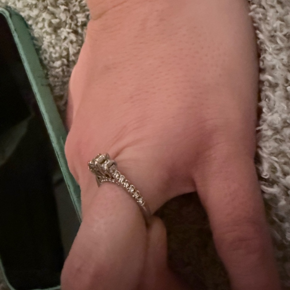 Zales Silver Diamond Ring